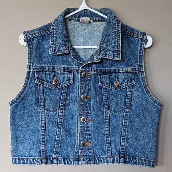 Vintage Denim Vest | Jonny Q Jeanswear Jeans Vest - Picture 2 of 10